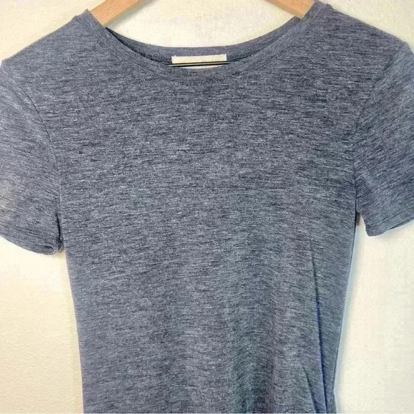 Treasure & Bond Side Ruched Body-Con Dress in Heathered Navy Blue Size XS - Picture 6 of 12